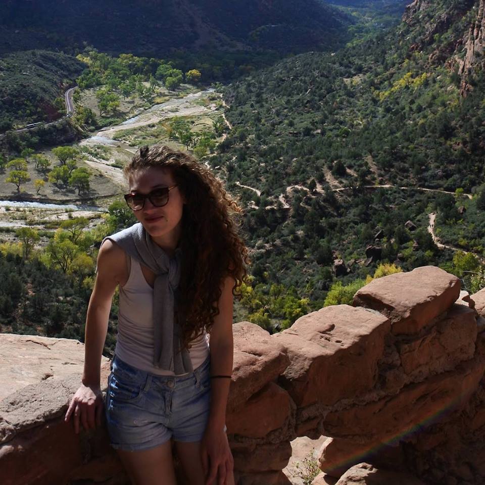 randonneuse au parc national zion